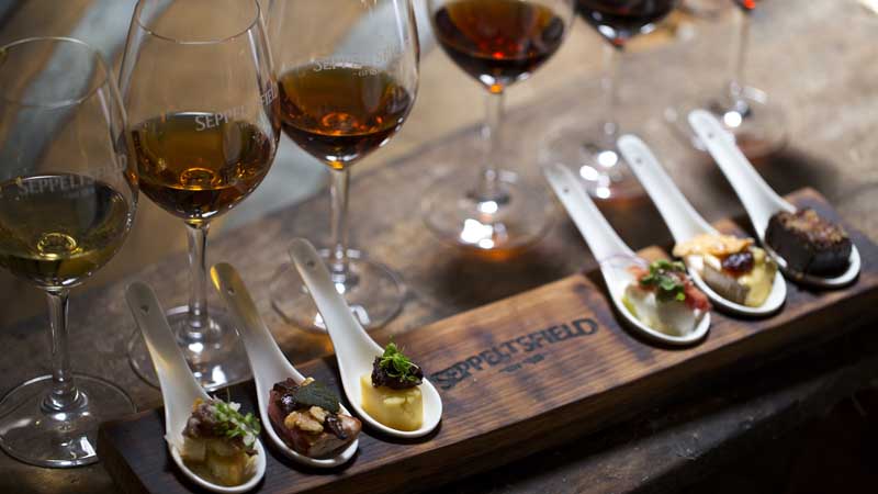 Join us for a unique Fortified & Canape Tasting Experience at Seppeltsfield Winery - Australia’s iconic wine estate.